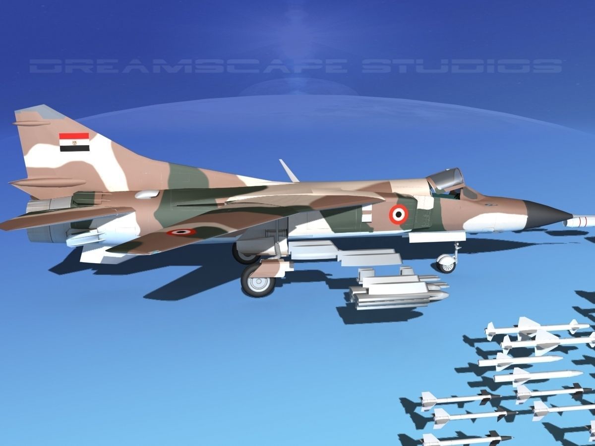 Mig 23 Flogger B Egypt 3D model_4