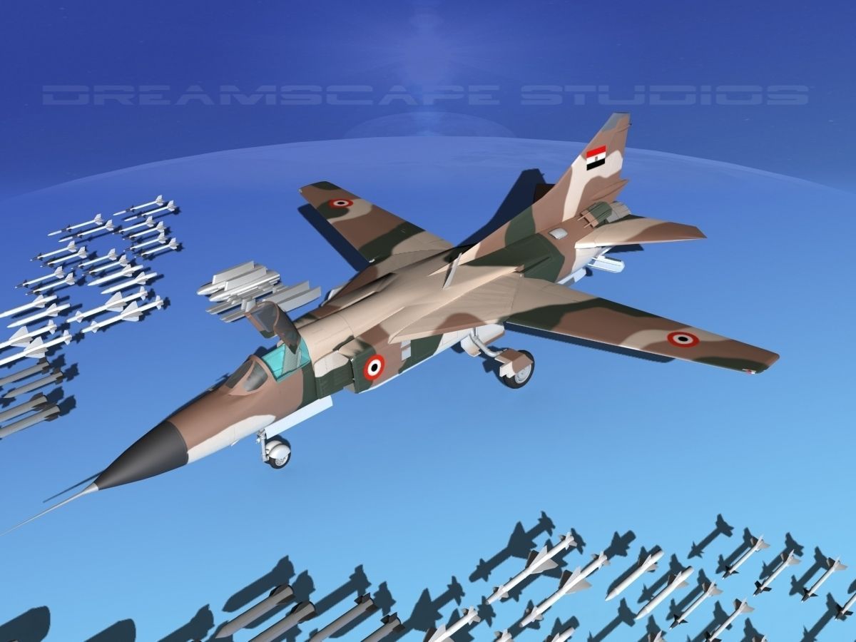Mig 23 Flogger B Egypt 3D model_13