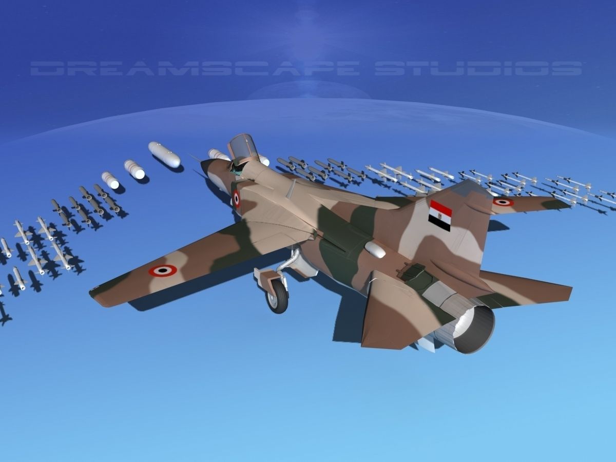 Mig 23 Flogger B Egypt 3D model_6