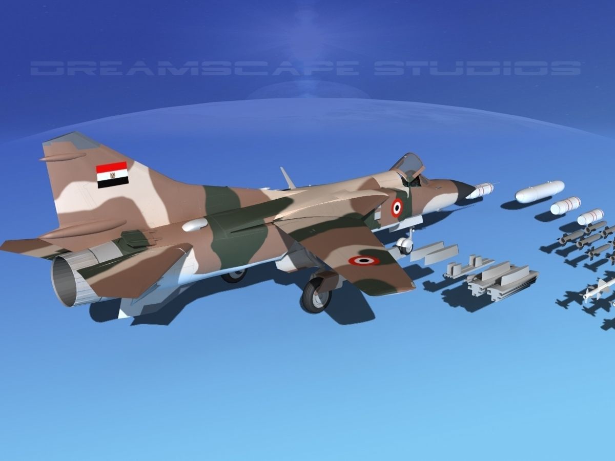 Mig 23 Flogger B Egypt 3D model_7