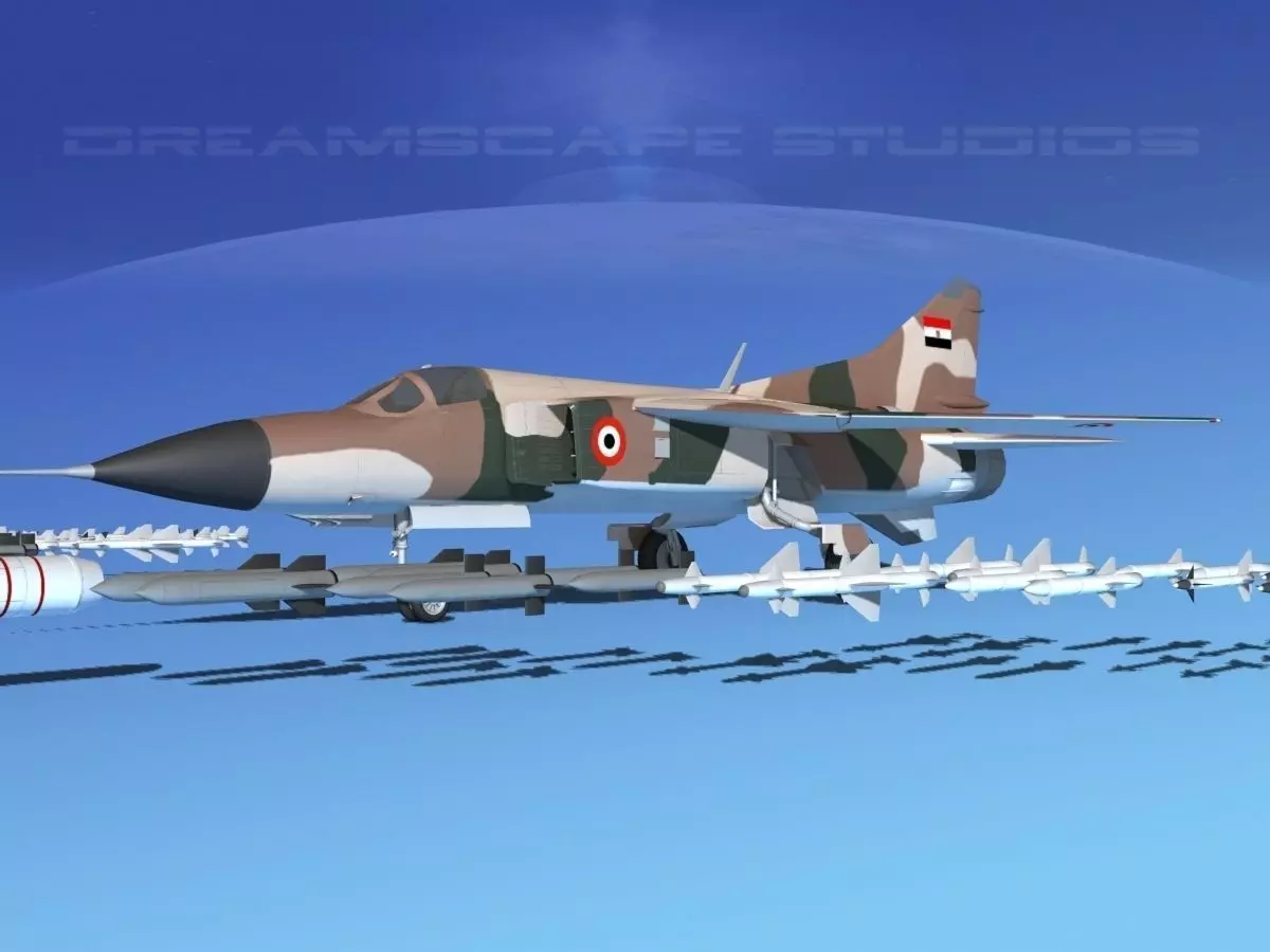 Mig 23 Flogger B Egypt 3D model_0