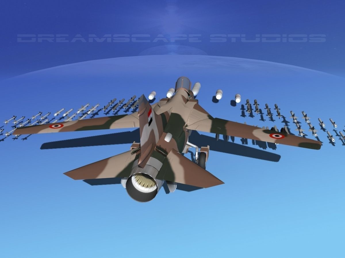 Mig 23 Flogger B Egypt 3D model_5