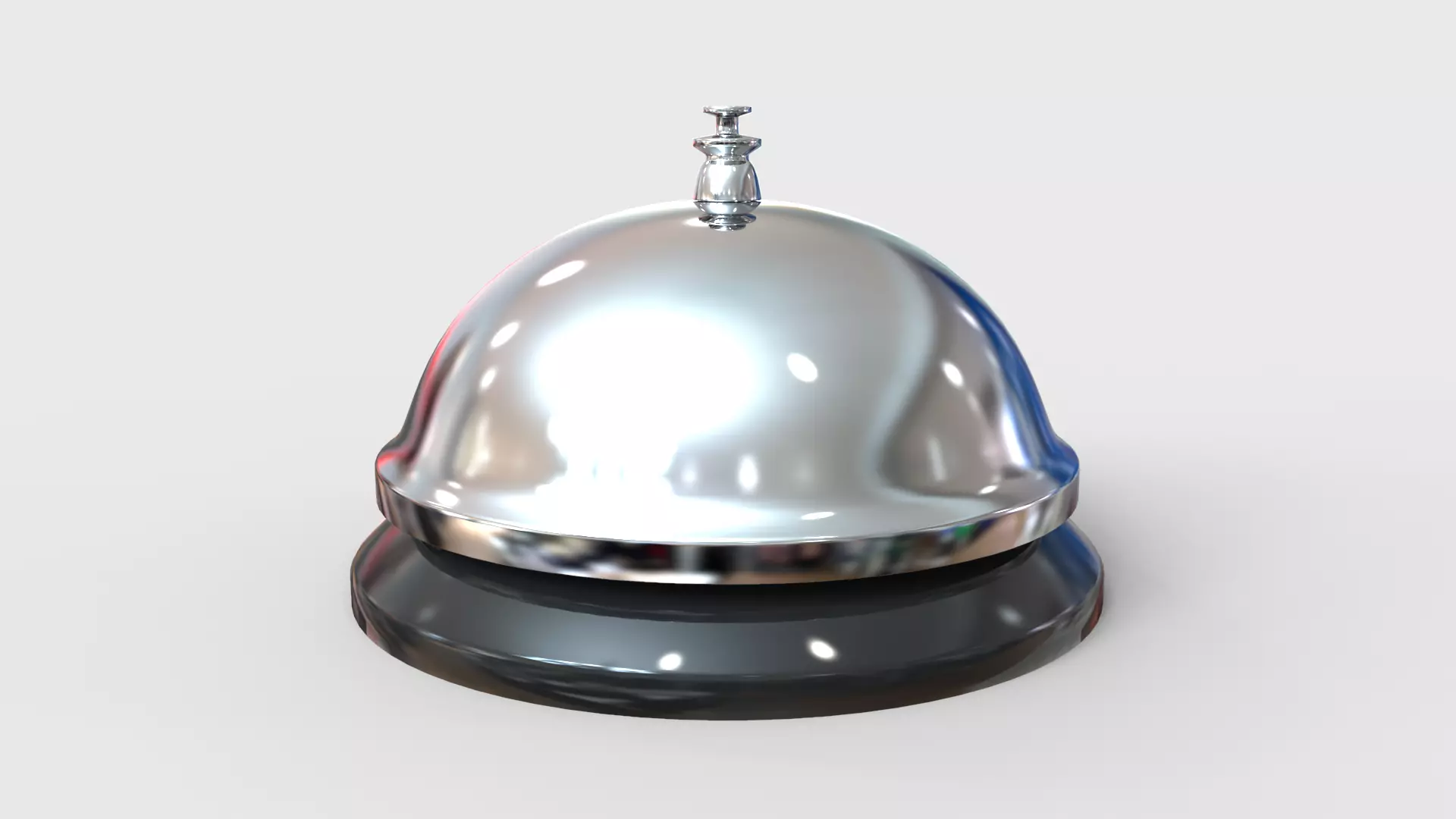 Hotel Reception Desk Bell 3D model