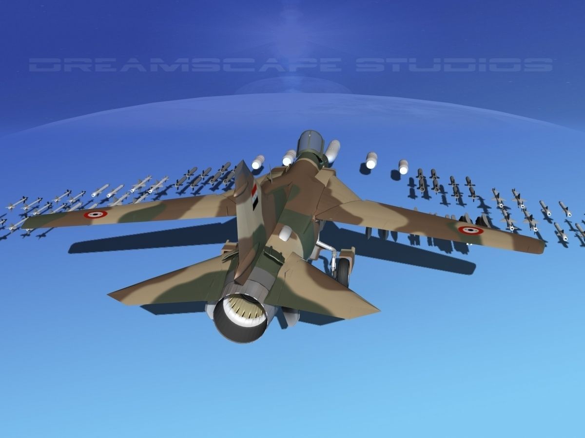 Mig-23 Fighter Syria 3D model_10