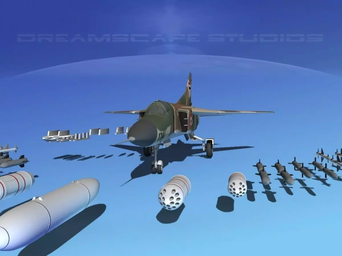 Mig-23 Fighter Syria 3D model_0