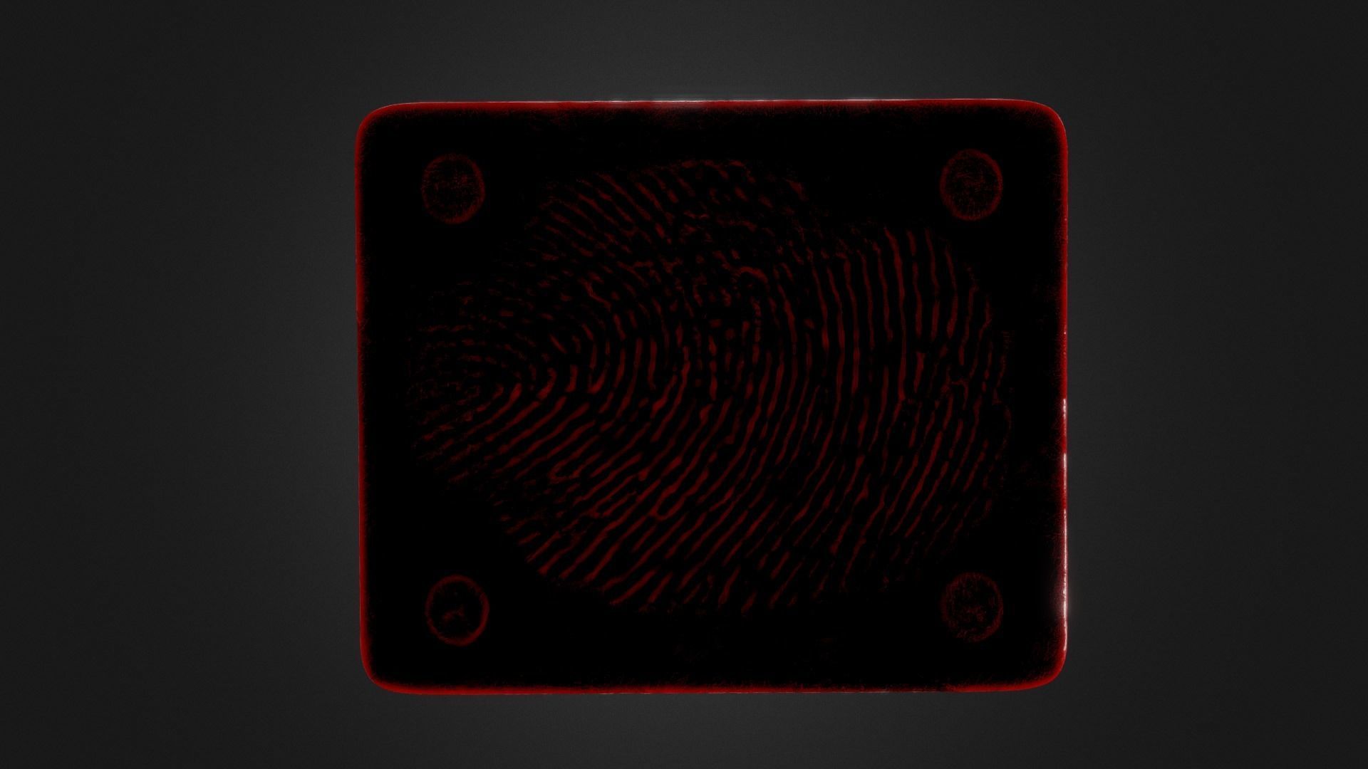 Werewolf skull Low-poly 3D model_4