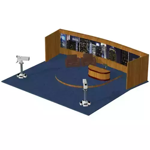 Late Night TV Show Set