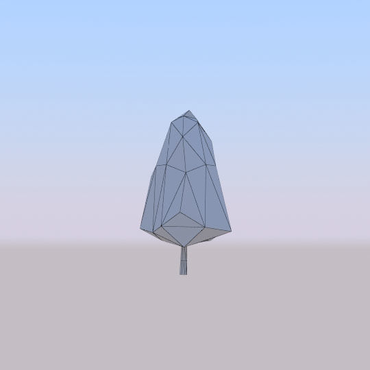 tree Red pine Low Poly Free low-poly 3D model_3