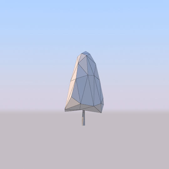 tree Red pine Low Poly Free low-poly 3D model_2