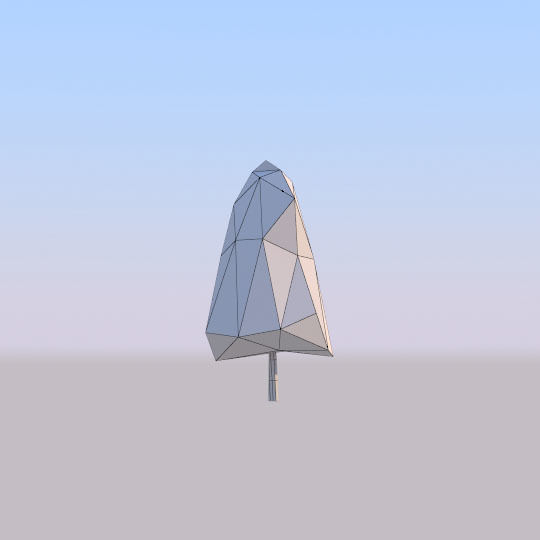 tree Red pine Low Poly Free low-poly 3D model_4