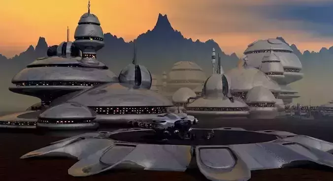 Alpha Landing Station 3D model
