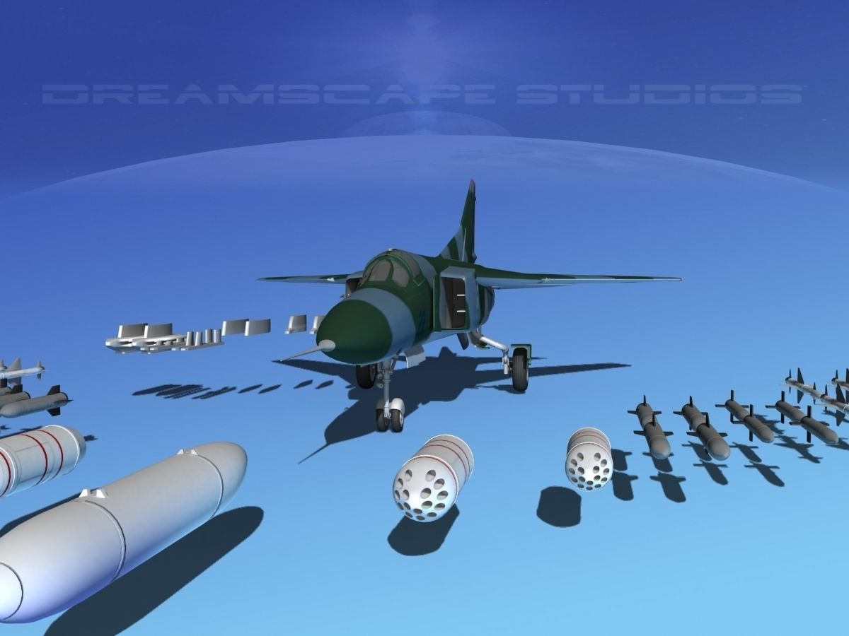 Mig-23 Fighter V26 Cuba 3D model_4