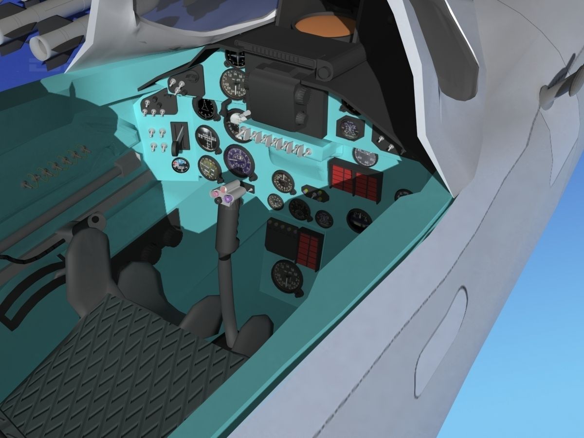 Mig-23 Fighter V26 Cuba 3D model_2