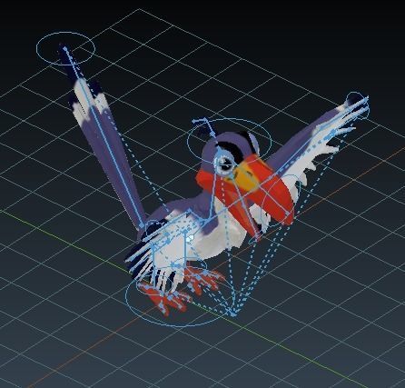 Zazu Bird  Low-poly 3D model_6