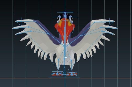 Zazu Bird  Low-poly 3D model_5