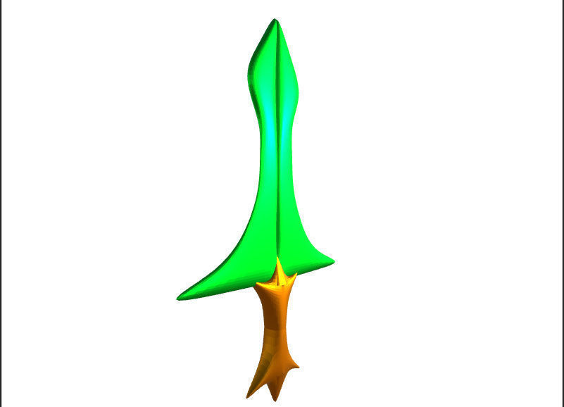 Tree Sword 3D model_1