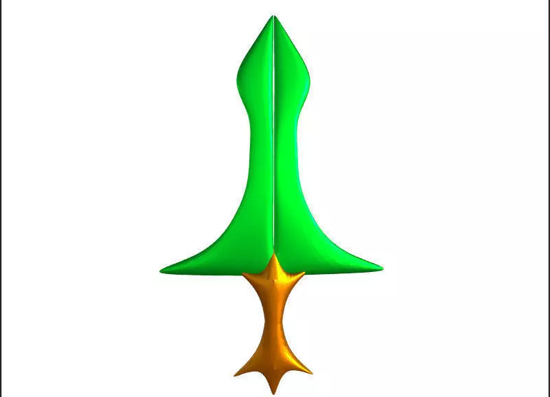 Tree Sword 3D model_0