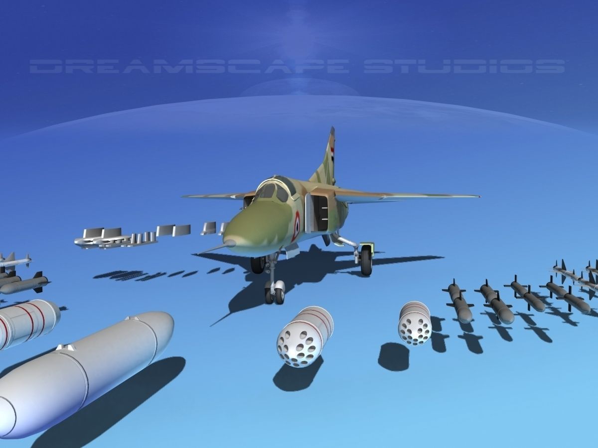 Mig-23 Fighter Libya 3D model_4