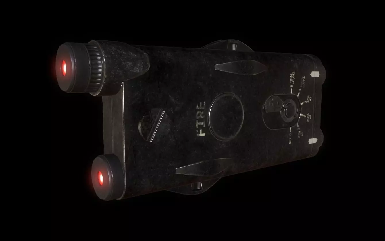 Weapon Laser Sight for Games Low-poly 3D model