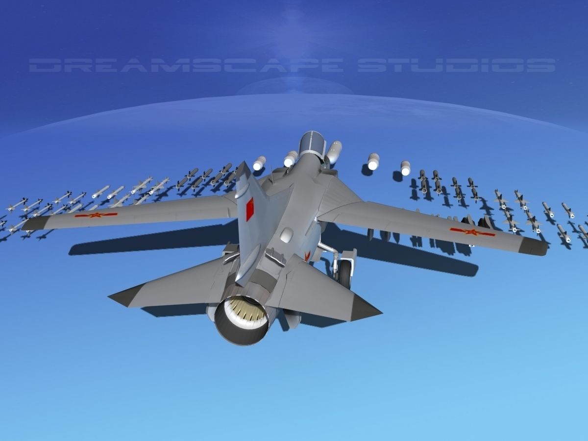 Mig-23 Fighter China 3D model_8