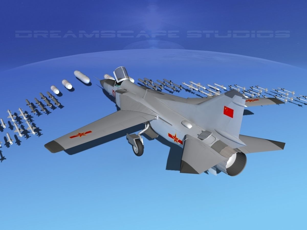 Mig-23 Fighter China 3D model_10