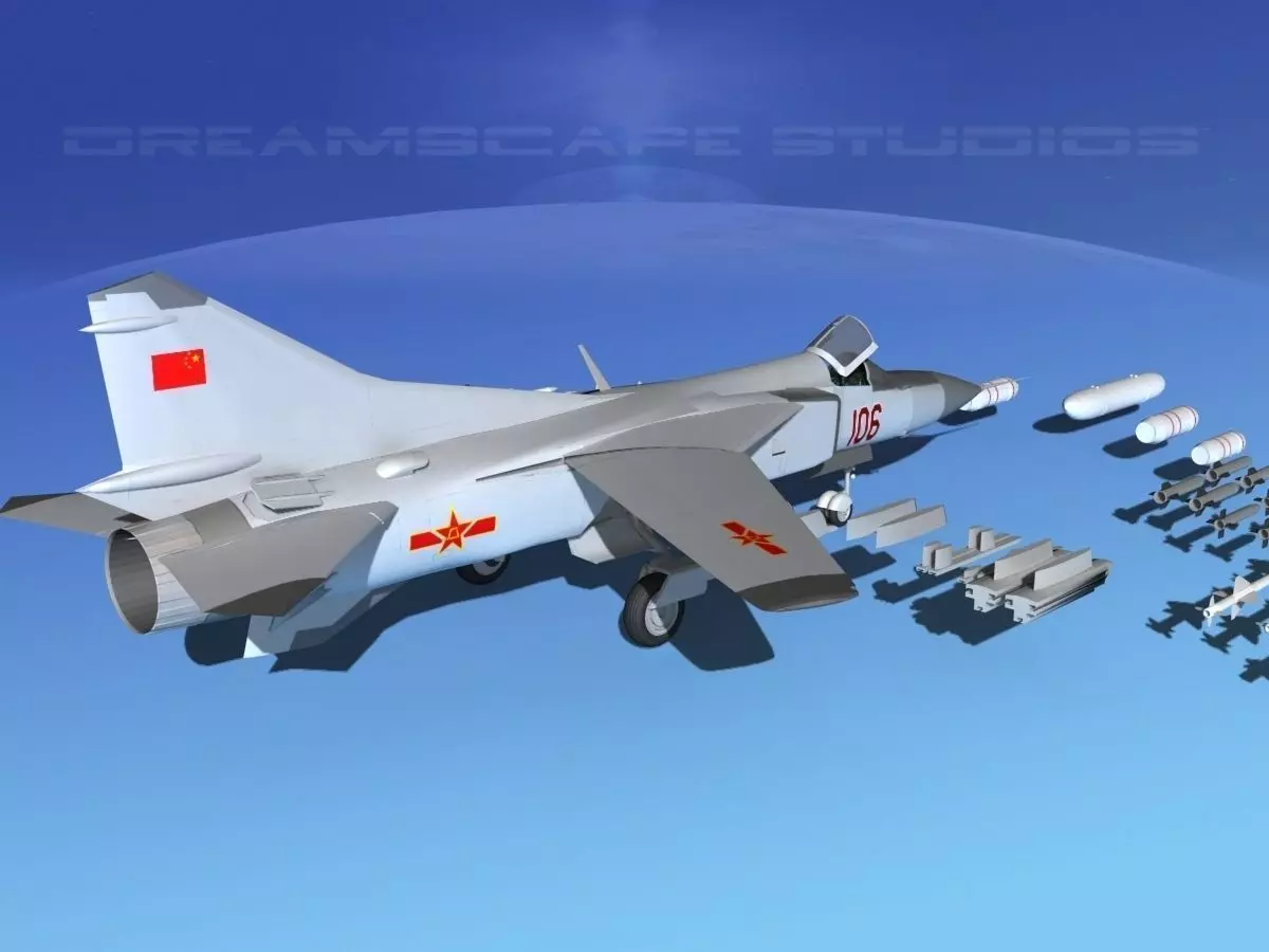 Mig-23 Fighter China 3D model_0