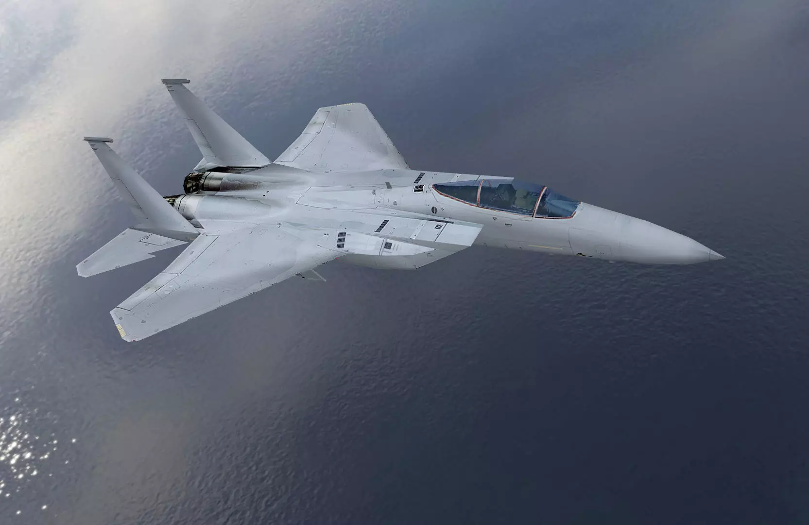 McDonnel Douglas F15 Eagle Low-poly 3D model_0