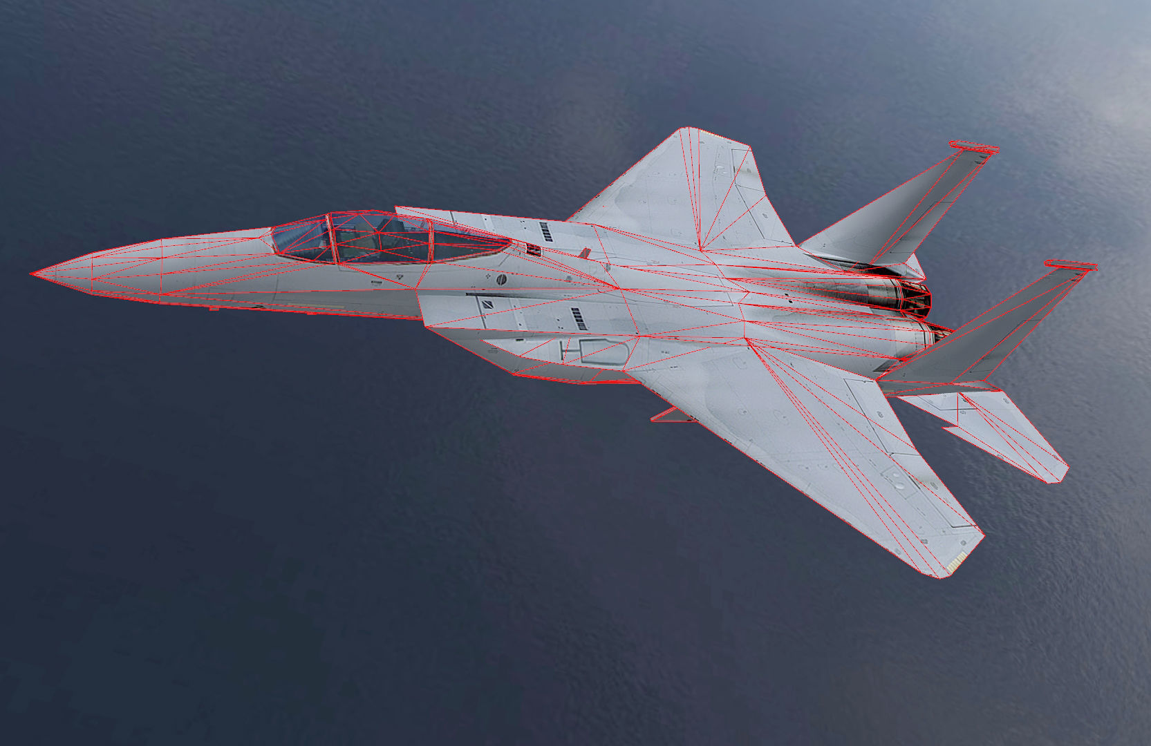McDonnel Douglas F15 Eagle Low-poly 3D model_6