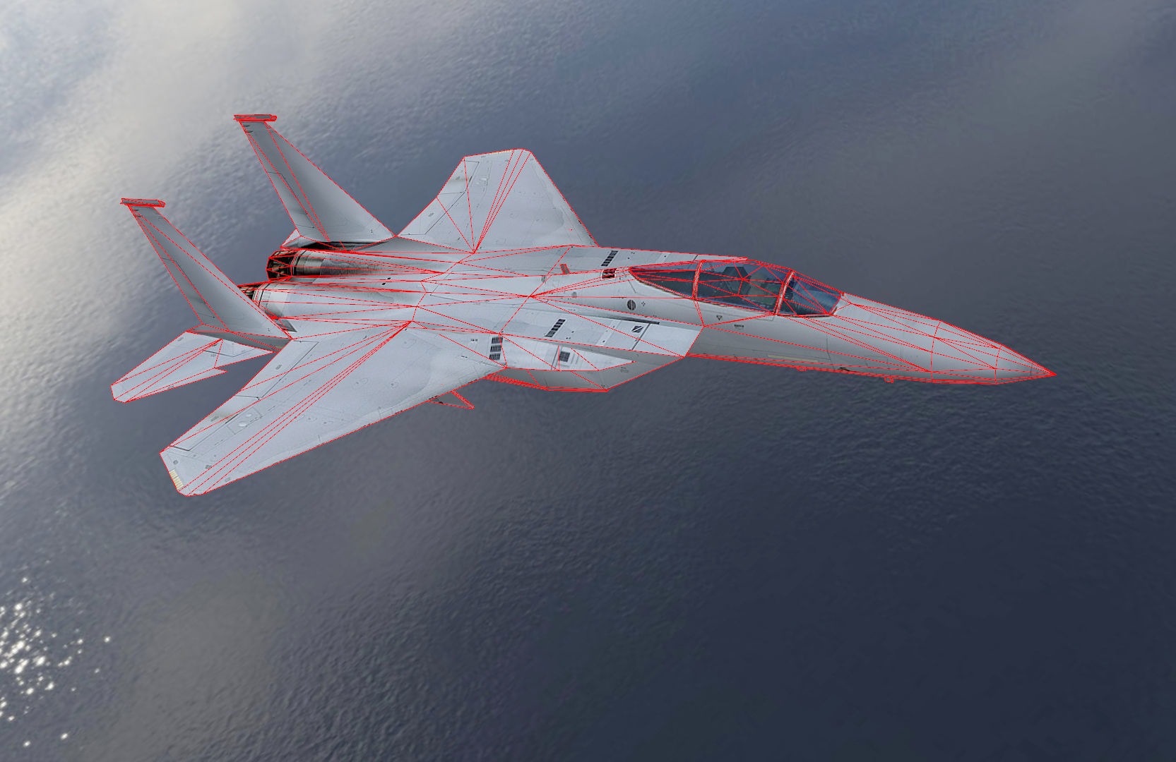 McDonnel Douglas F15 Eagle Low-poly 3D model_3