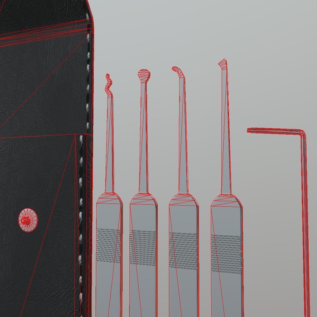 Lock Pick Low-poly 3D model_5