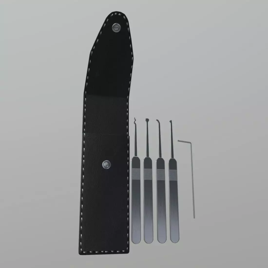 Lock Pick Low-poly 3D model_0