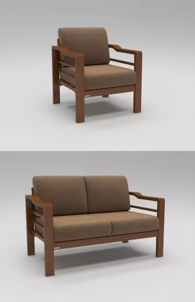 Simply comfortable sofa Free 3D model
