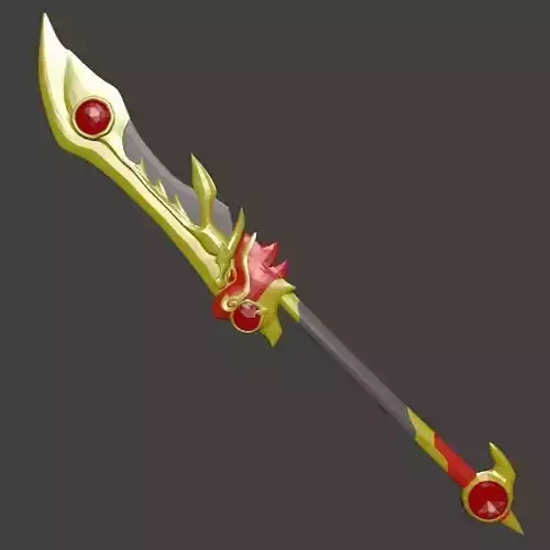 Red Dragon Lance - Unison League Weapon