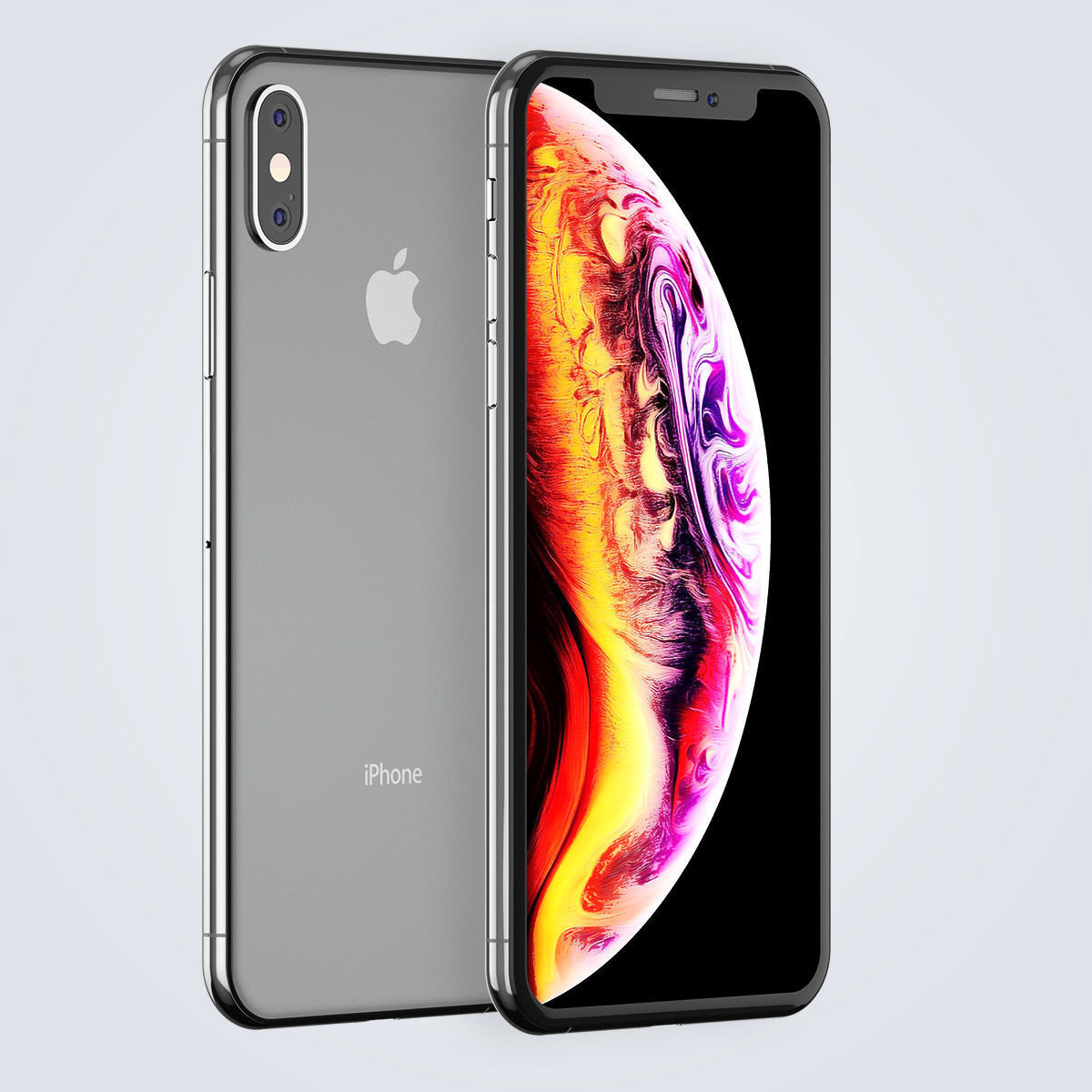 Apple iPhone Xs vs XsMAX 3D model_13