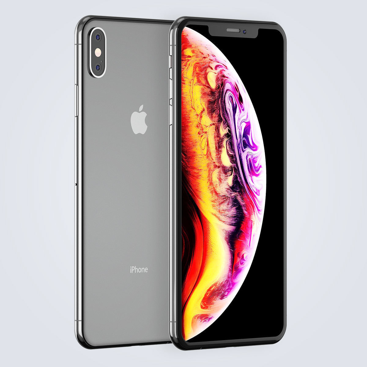 Apple iPhone Xs vs XsMAX 3D model_27
