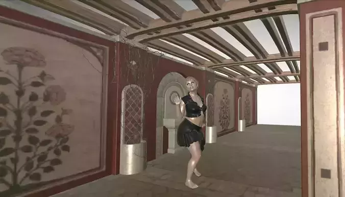 Barefoot Dancer - from DAZ 3D tutorial Free 3D model