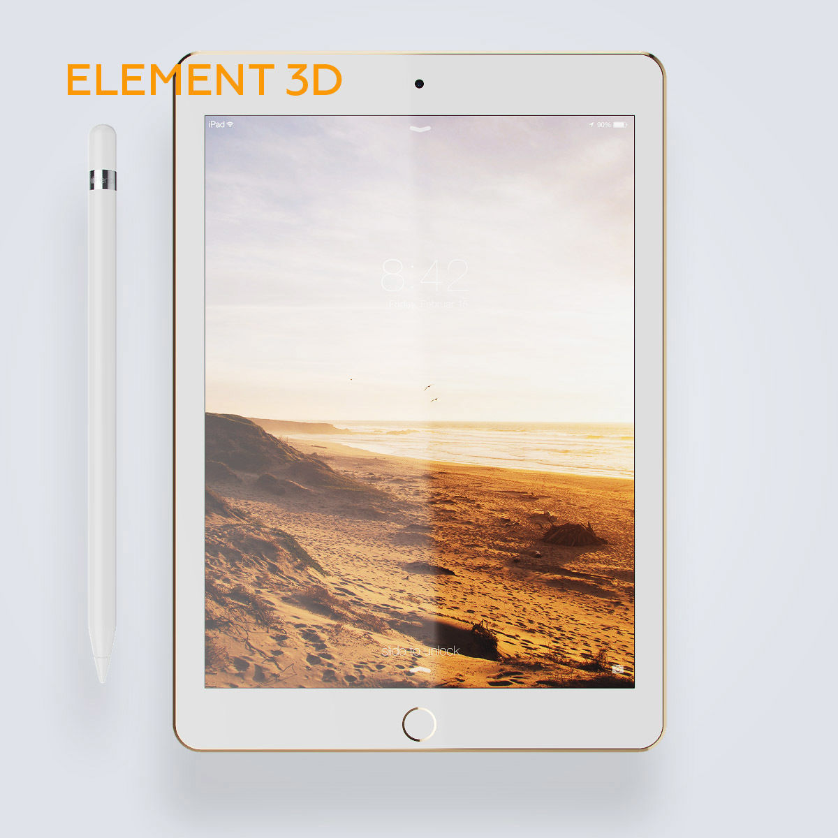 Apple iPad Pro 9 inch 3D model_16