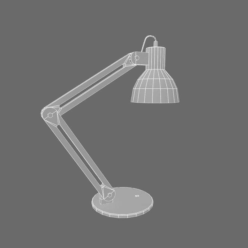 Modern desk lamp 3D model_4