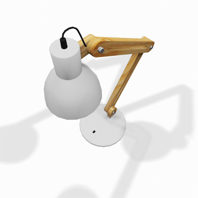 Modern desk lamp 3D model_3