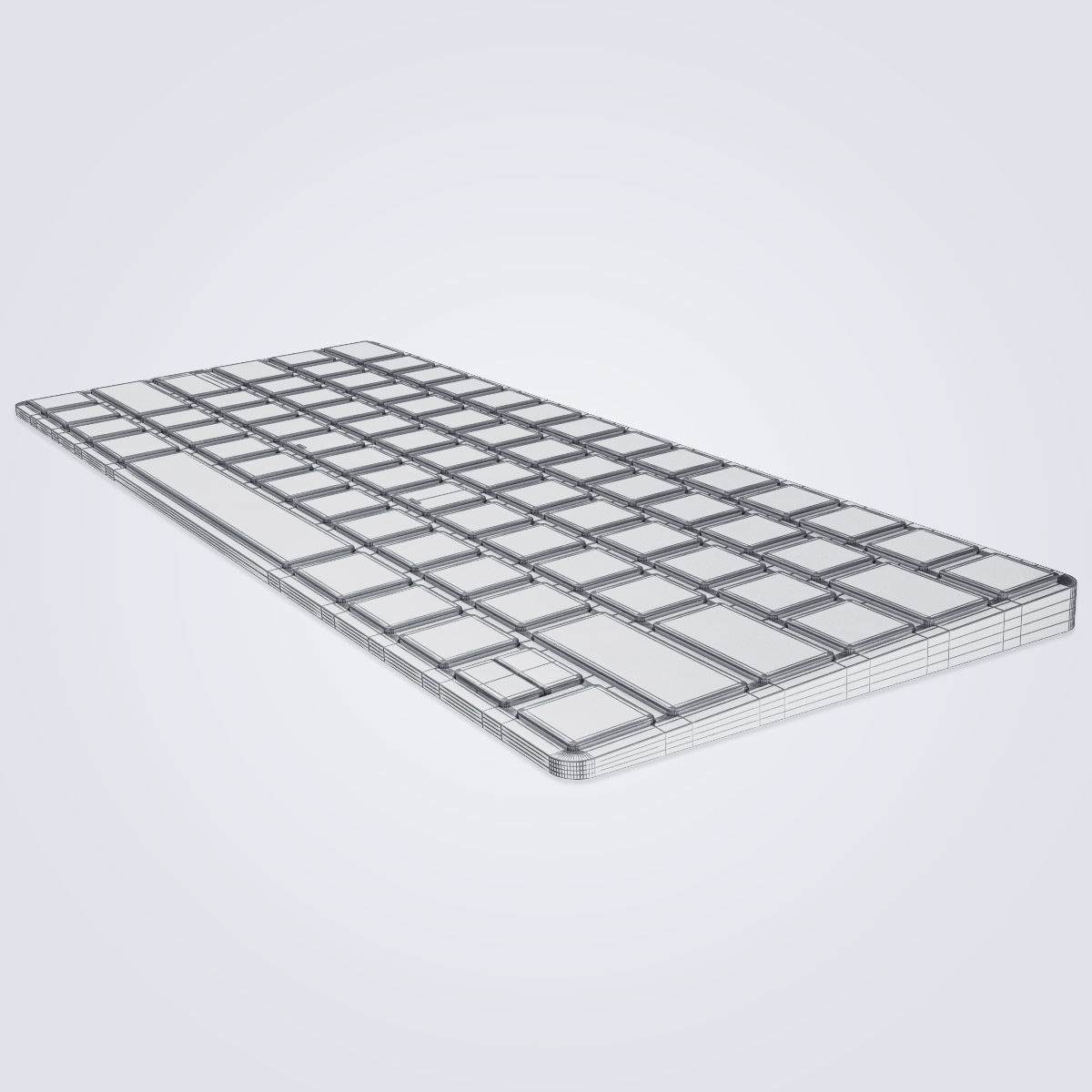 Apple magic Keyboard 2 3D model_5