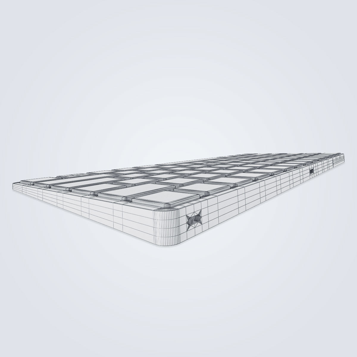 Apple magic Keyboard 2 3D model_6