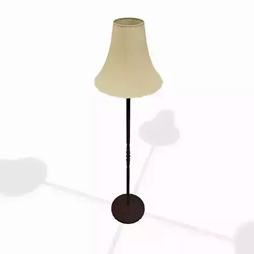 Wooden standing lamp