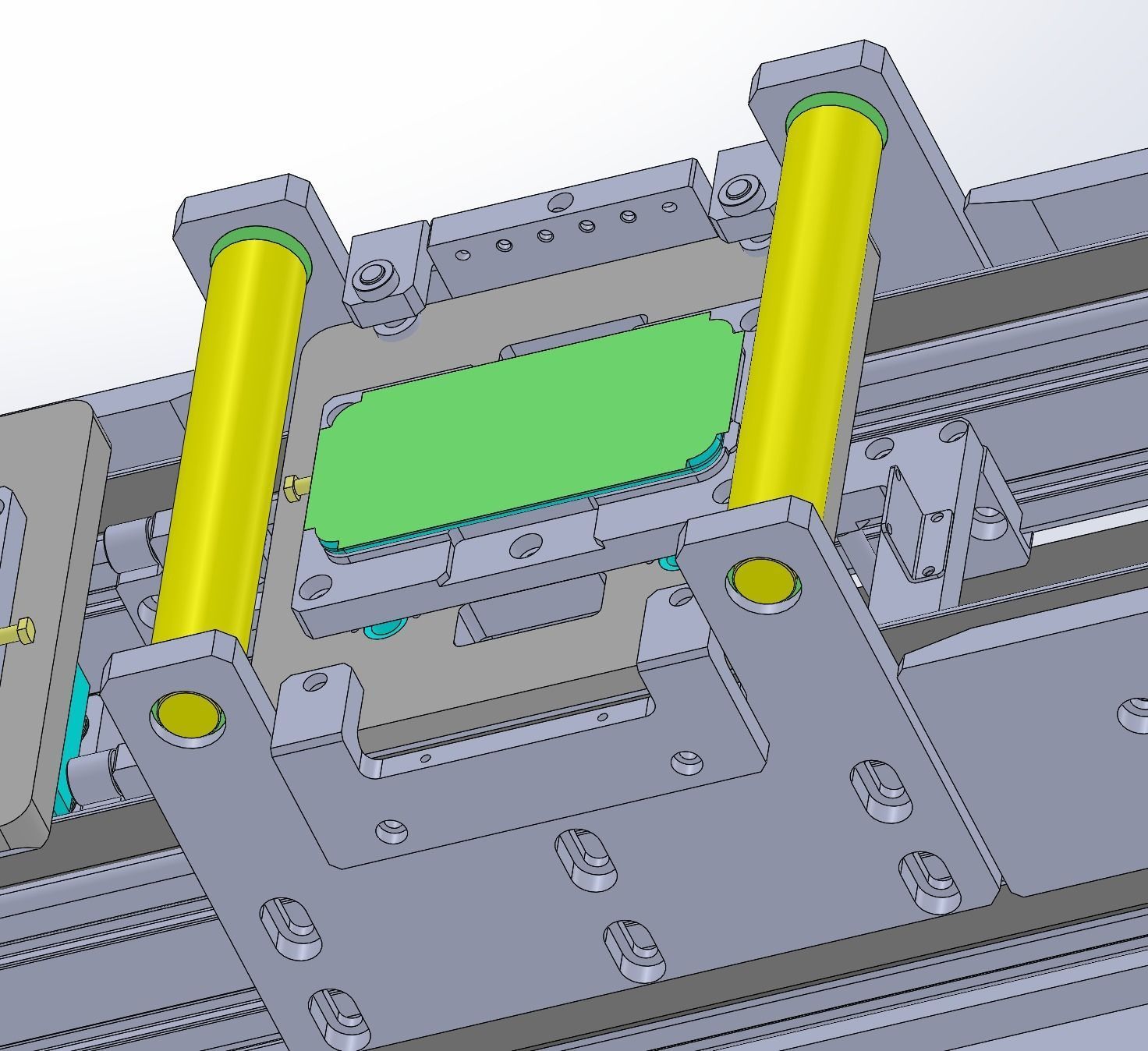 With jacking and cleaning function conveyor 3D model_6