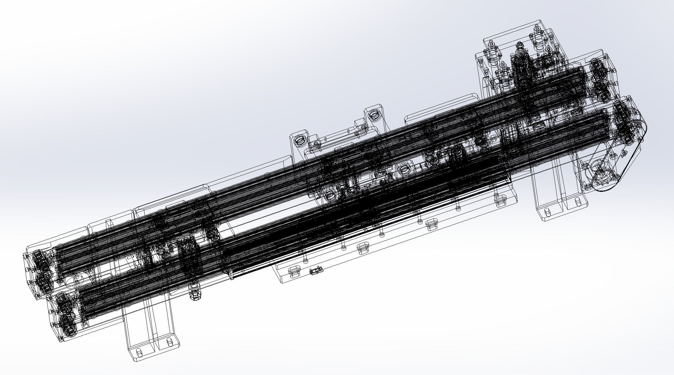 With jacking and cleaning function conveyor 3D model_3