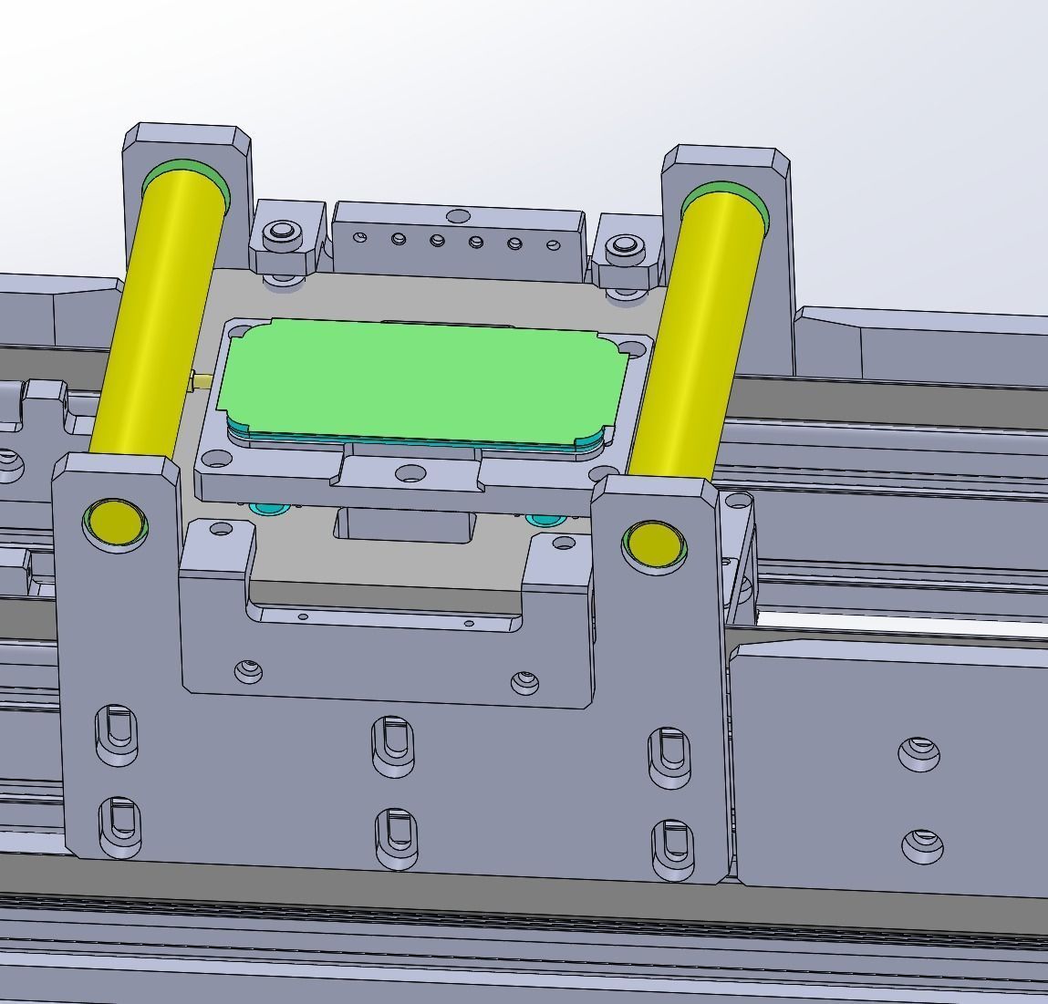 With jacking and cleaning function conveyor 3D model_7