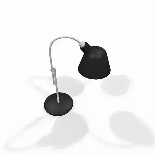 Metal desktop lamp 3D model