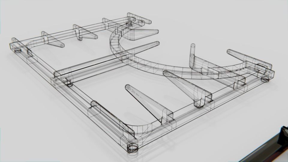 Oven Range Cooker 3D model_6