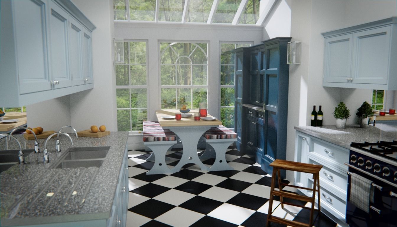 Oven Range Cooker 3D model_9