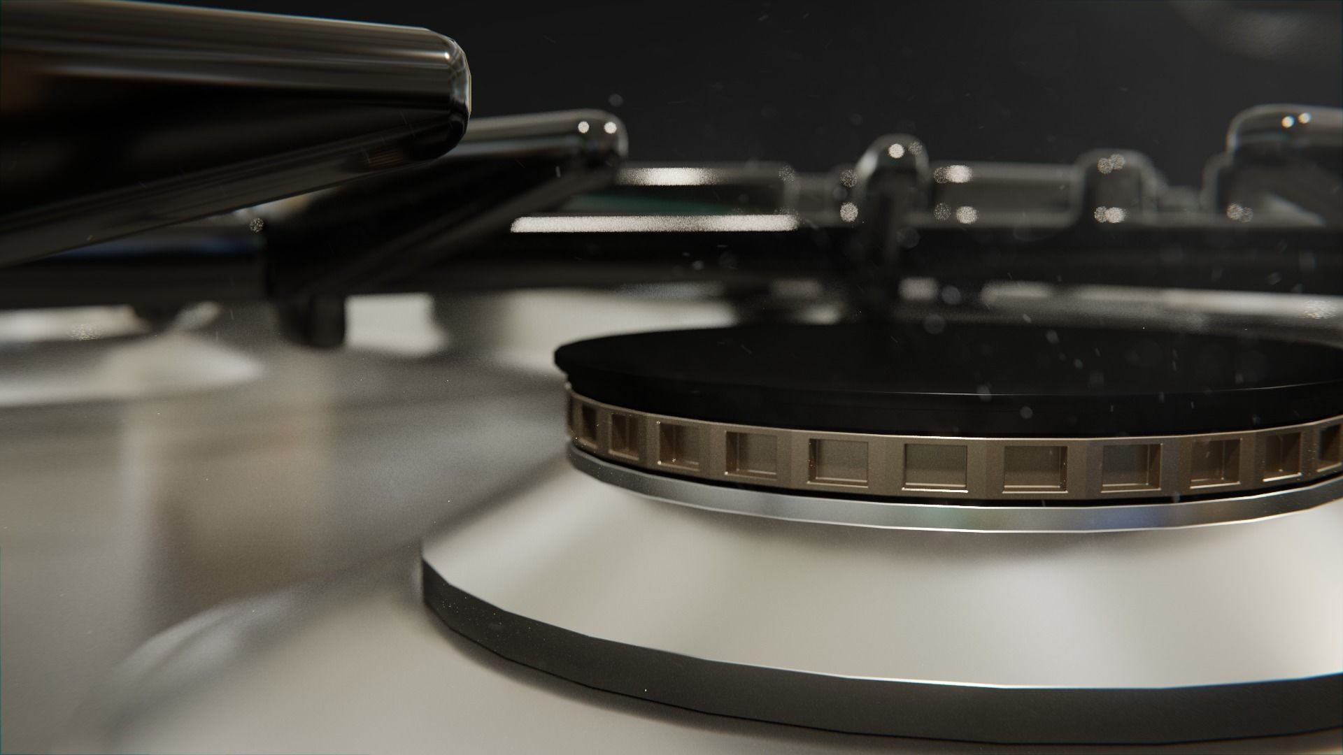 Oven Range Cooker 3D model_4