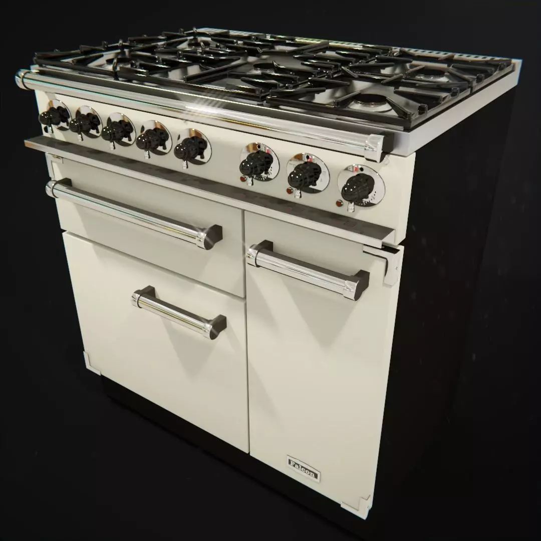 Oven Range Cooker 3D model_0